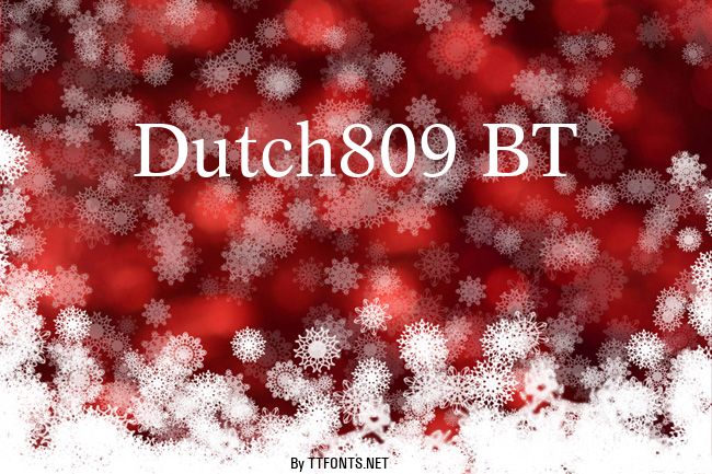 Dutch809 BT example